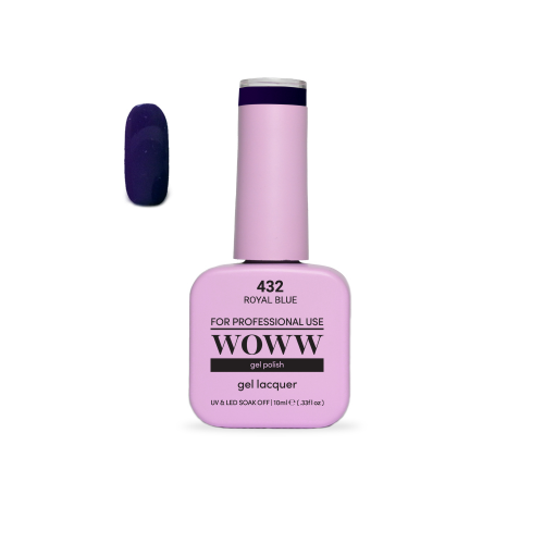 Ημιμόνιμο Βερνίκι New Woww Cosmetics 10ml Royal Blue - 432